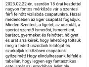 Nemcsak a csapat , a Szentesi Köménymag is nagyon készül a szerdai Eger ellen…