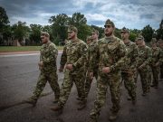 A kiképzendők először megismerkedtek a még rendszerben lévő AK-63/D gépkarabélly…