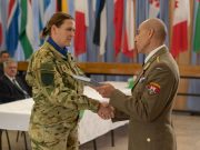 Az államalapítás ünnepének alkalmából megtartott ünnepi állománygyűlésen tisztel…