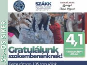 Gratulálunk szakembereinknek! Februárban 135 tanulóink
94,5%-a bizonyítvánnya…
