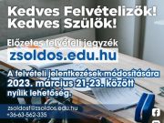 Kedves Felvételizők! Kedves Szülők! Előzetes felvételi jegyzék: zsoldos.edu.hu…