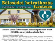 Szentes Város Önkormányzat Bölcsődéje felvételt hirdet 2023/2024-es nevelési-gon…