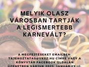 Új rejtvényeink a farsangi ünnepkörhöz kapcsolódnak! A helyes megfejtéseket 2023…