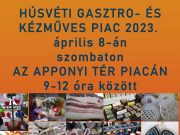 Április 8-án szombaton újra Szentesi Gasztro- és Kézműves Piac…