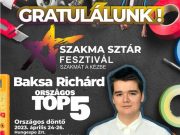 Baksa Richárd a Zsoldos tanulója Országos 5 legjobban!…