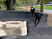 Már csak az utolsó simítások vannak hátra az új PumpTrack pályán…