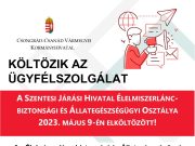 KÖLTÖZIK AZ ÜGYFÉLSZOLGÁLAT…