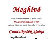 Jövő heti programjaink….