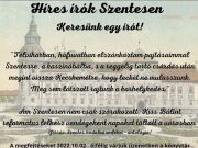 Egy írót keresünk! Nevét emailben: tajekoztatas@vksz.hu vagy üzenetben a könyvtá…