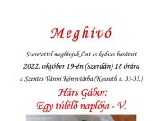 Mai vendégünk Hárs Gábor…