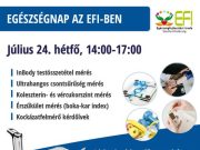 Egészségnap az EFI-ben…