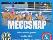 Máris jön a férfi OB I. 2⃣. fordulója. #hajráSzentes #szentesivízilabd…