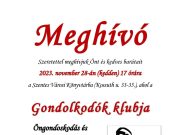 Jövő heti programjaink:…