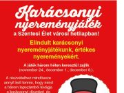Karácsonyi nyereményjáték a Szentesi Élet városi hetilapban! Elindult karácsony…