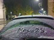 Szentesen leesett az első hó…