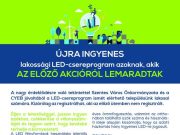 Újra ingyenes lakossági LED-csereprogram…