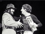 Two of the best drummers of all time, John Bonham and Keith Moon. Photo by Dic…