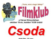 Jövő heti programjaink:…