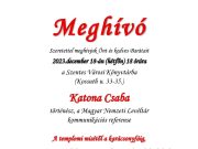 Jövő heti programjaink:…