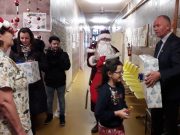 Mikulás járt a gyermekosztályon…