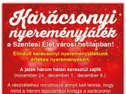 Karácsonyi nyereményjáték a Szentesi Élet városi hetilapban! Elindult karácsony…