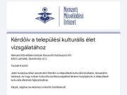 Kérdőív a települési kulturális élet vizsgálatához
