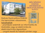 Iskolaválasztás előtt álló diákok és szüleik figyelmébe ajánljuk a döntés megkön…