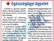 Egészségügyi ügyelet városunkban február 12-től 19-ig…