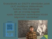 Még egy továbbjutó végzős diák az OSZTV-n!…