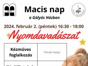 Nyomdavadászat a macis napon? 2024. február 2-án (péntek) délután 16:30 – 18:0…
