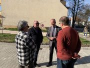 Elkészült a térburkolat a Horváth a Mihály utca elején. A március 18-i átadón Sz…