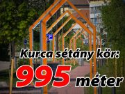 995 méter a Kurca sétány körben…