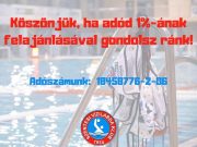 Amennyiben még nem döntöttél az adód 1%-áról, megköszönjük, ha klubunk munkáját…