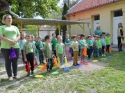 Fedett kerékpártároló épült támogatásból a Szent Anna utcai óvodában…