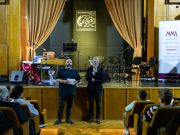 Kertész Ákos zeneművész, hangversenyközpont vezető Vesmás Péterrel, a Magyar Műv…