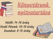 Kedves Látogatóink! Szeptember 2-től a megszokott nyitvatartással várjuk Önöket!…