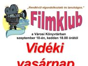 Ma a filmklubban vetítik….