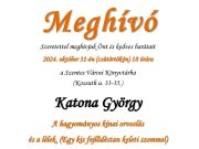 Jövő heti programunk:…