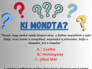 Következő rejtvényünk! Beküldési határidő: október 20-a éjfél….