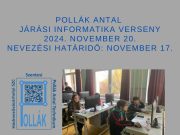 Iskolánk idén is megrendezi a nagy múltra visszatekintő Pollák Antal Járási Info…