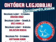 Ők lettek október hónap legjobb utánpótlás korú játékosai…