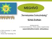Természetes Sokszínűség – Szemléletformáló előadás Szentesen…