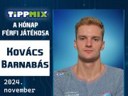 TIPPMIX A HÓNAP JÁTÉKOSA…