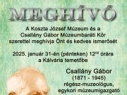 A múzeumalapítóra emlékeznek…