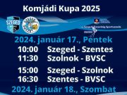Hétvégén Duna-liga és Komjádi Kupa…