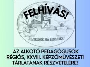 Idén is pályázhatnak az alkotó pedagógusok…