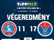 Végeredmény a ma esti hazai bajnokiról…