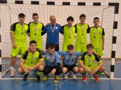 Képen látható U-17-es futsal csapatunk a Csongrád-Csanád Vármegyei Futsal bajnok…