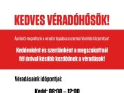 Áprilistól megváltozik a véradók fogadása a szentesi Vérellátó Központban!…