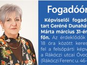 Fogadóórát tart Geréné Dunaháti-Vas Márta…